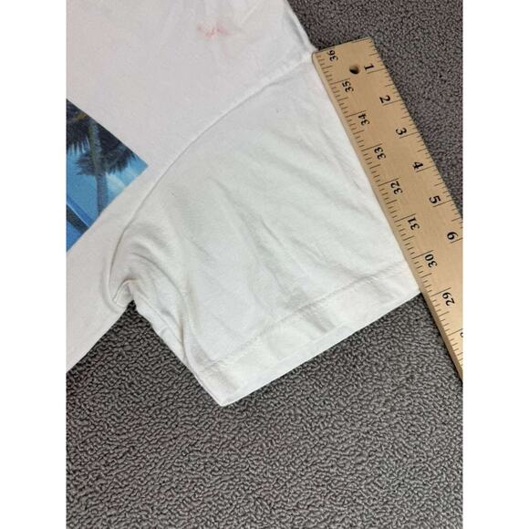 The Disney Store Small White Mickey Mouse Paradise Found Beach T Shirt - Picture 10 of 12